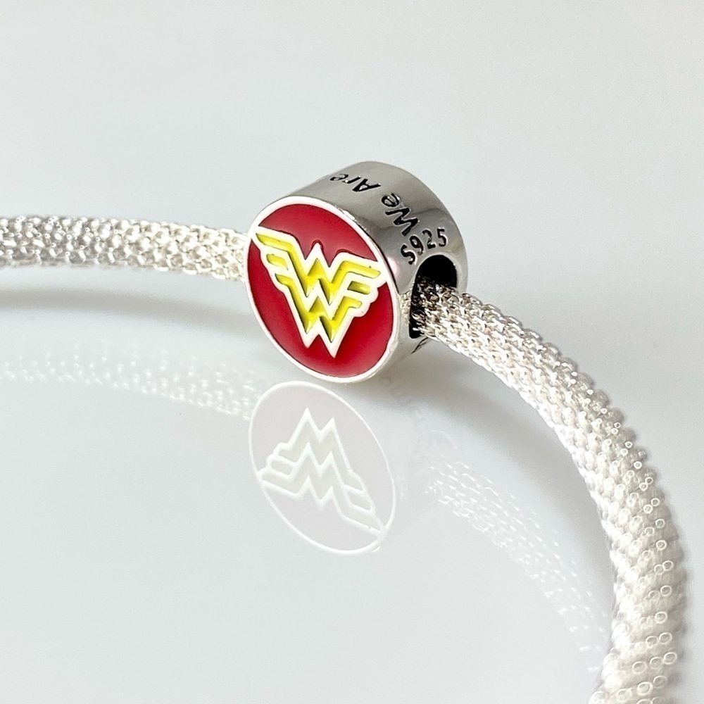 DC Wonder Woman "We Are All Wonder Women" With Enamel Charm